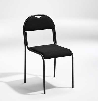 Nordic HotelSupport - Chairs - Converance RX2 Black chair with black fabric.