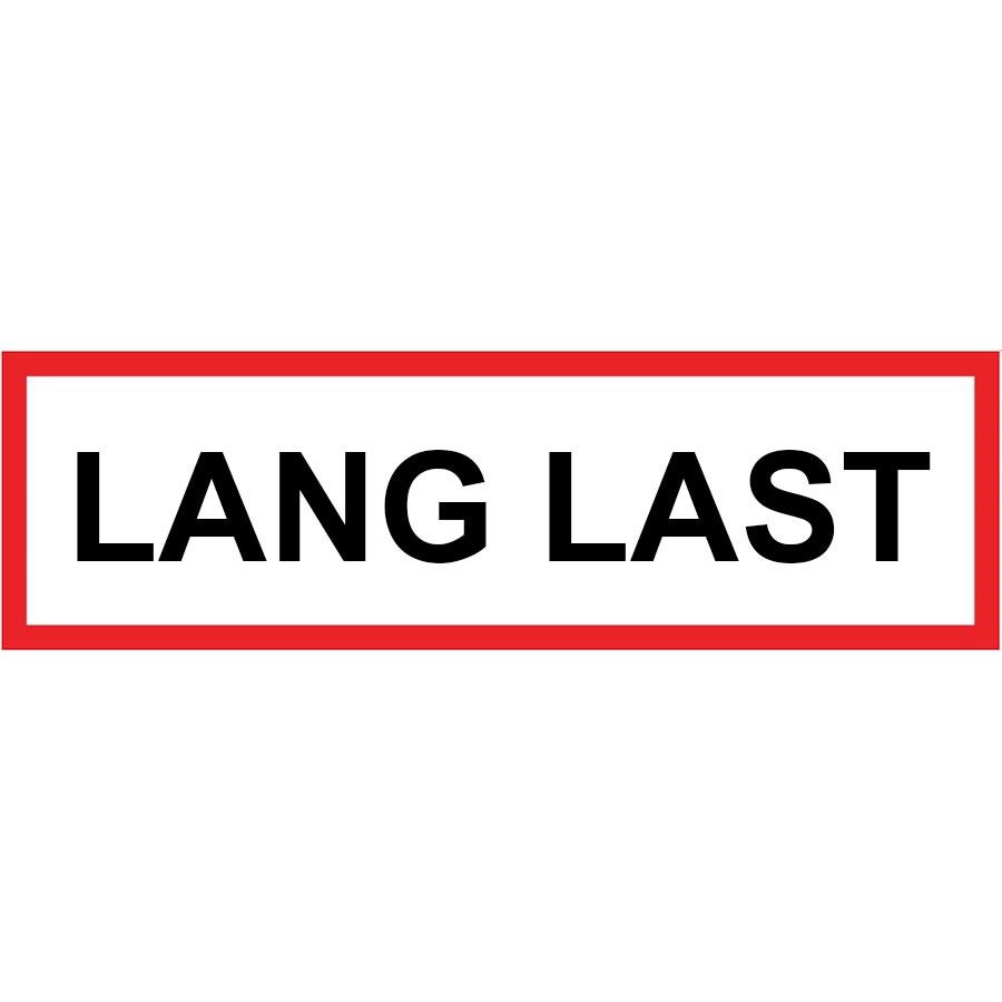 Skilt - Lang Last