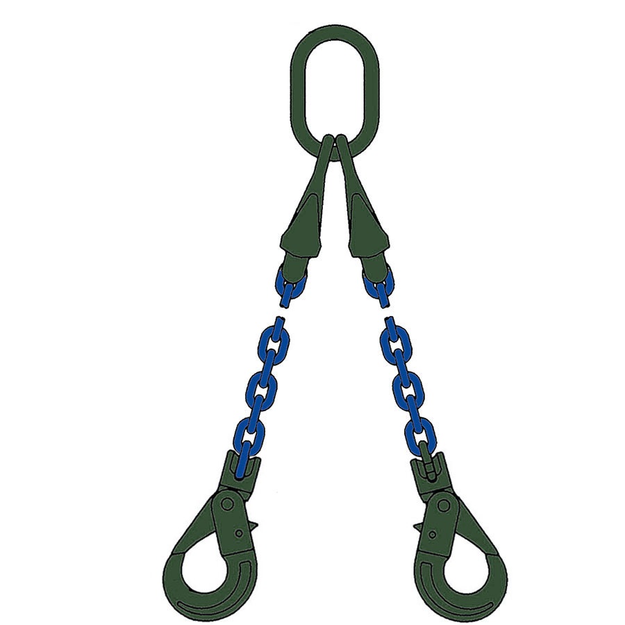 Kjettingredsk. 2P 6m 8mm/10mm kroker 3,55t integr Perma G100