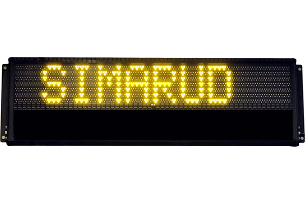 LSG900 TEKSTSKILT LED GULE 12VOLT - Tekstskilt simarud