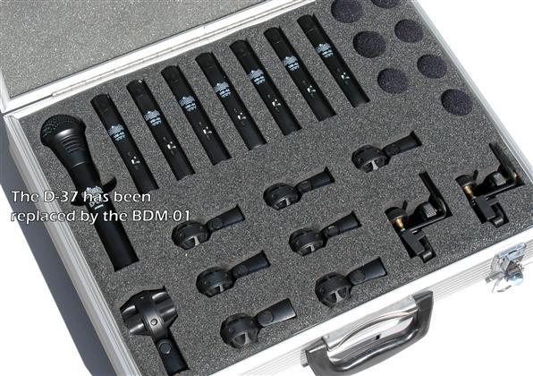 Mikrofonsett Benum Shure trommesett med PGA52, 57, 56 X 3, 81 X 2