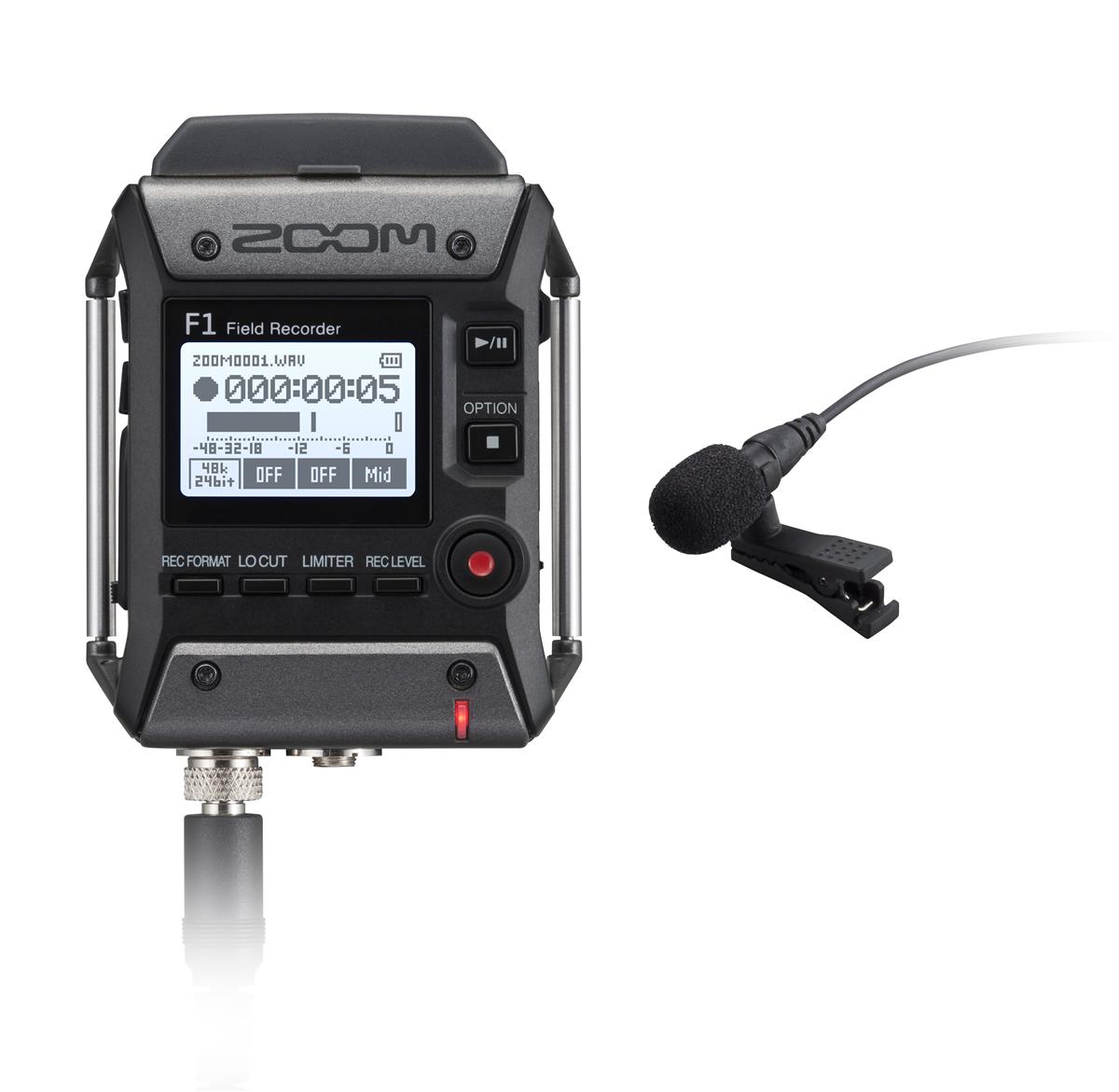 Zoom F1 LP Field Recorder Lavalier Mic Pack Bærbart Benum Zoom F1 LP Field Recorder Lavalier Mic Pack Bærbart Benum