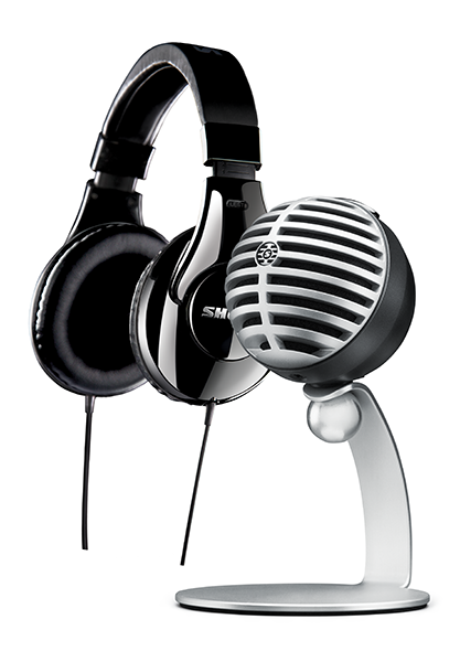 Shure MV5 A Shure SRH240 Bundle USB Lightning Benum SHURE MV5 Digital condenser microphone (black) mlightning