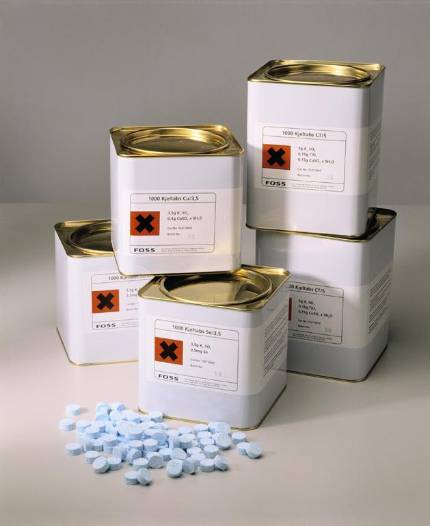 Kjeltabs med selen, Se/5 1000 stk Kjeldahl oppslutning nmas